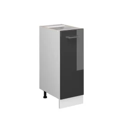 VICCO - Keukenkast Onderkast - Hoogglans Antraciet - 30 Cm
