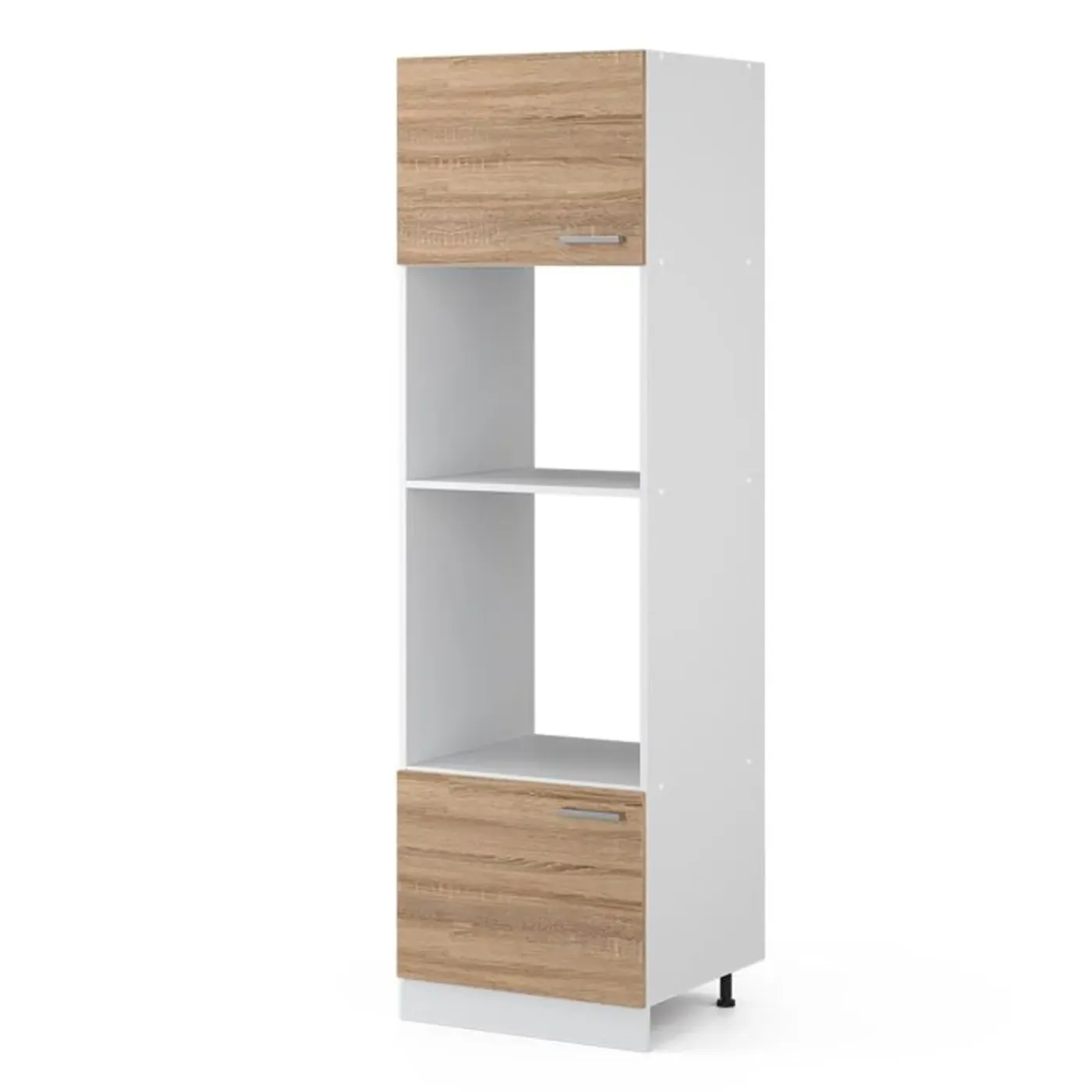 VICCO - Microwaafkast - Wit En Sonoma - 60 Cm