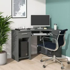 VICCO - Odin Pc-kast - Compact Antraciet Voor Kantoor - 35,1 X 45 Cm