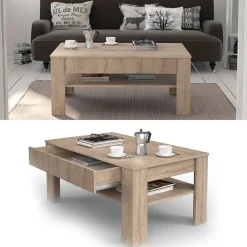 VICCO Salontafel Milan, 92.2x65cm, Sonoma, 28911
