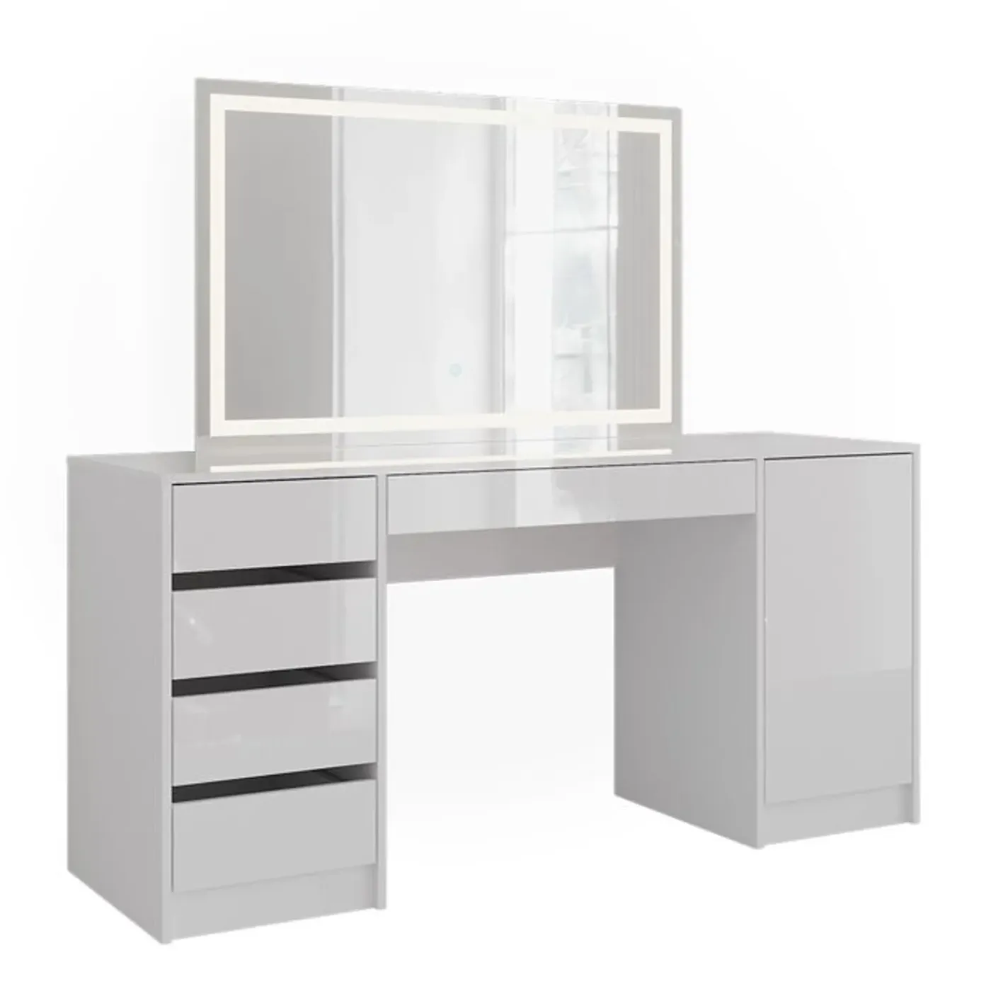 VICCO - Toilet-/kaptafel - Sherry Met Led-spiegel - 158,2 Cm