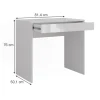 VICCO - Toilettafel - Sherry Spiegelvrij - Hoge Glans Wit - 81,4 X 76 X 50,1 Cm