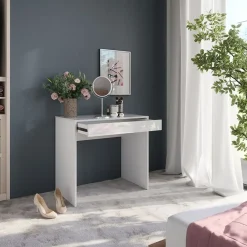 VICCO - Toilettafel - Sherry Spiegelvrij - Hoge Glans Wit - 81,4 X 76 X 50,1 Cm