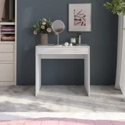 VICCO - Toilettafel - Sherry Spiegelvrij - Hoge Glans Wit - 81,4 X 76 X 50,1 Cm
