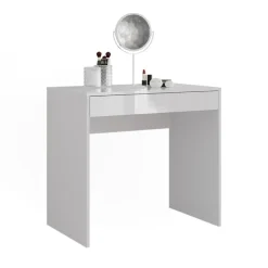 VICCO - Toilettafel - Sherry Spiegelvrij - Hoge Glans Wit - 81,4 X 76 X 50,1 Cm