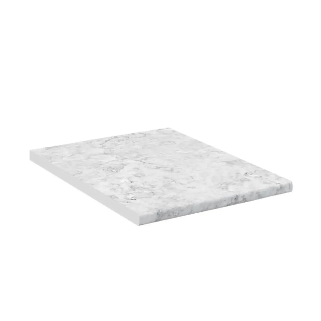 Vicco - Werkblad - Witte Marmerstijl, Compacte Afmetingen - 45 Cm