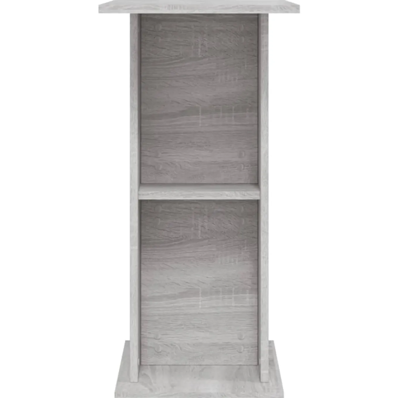 Vidaxl -aquariumkast -grijs -60.5 X 36 X 72.5 Cm -bewerkt Hout