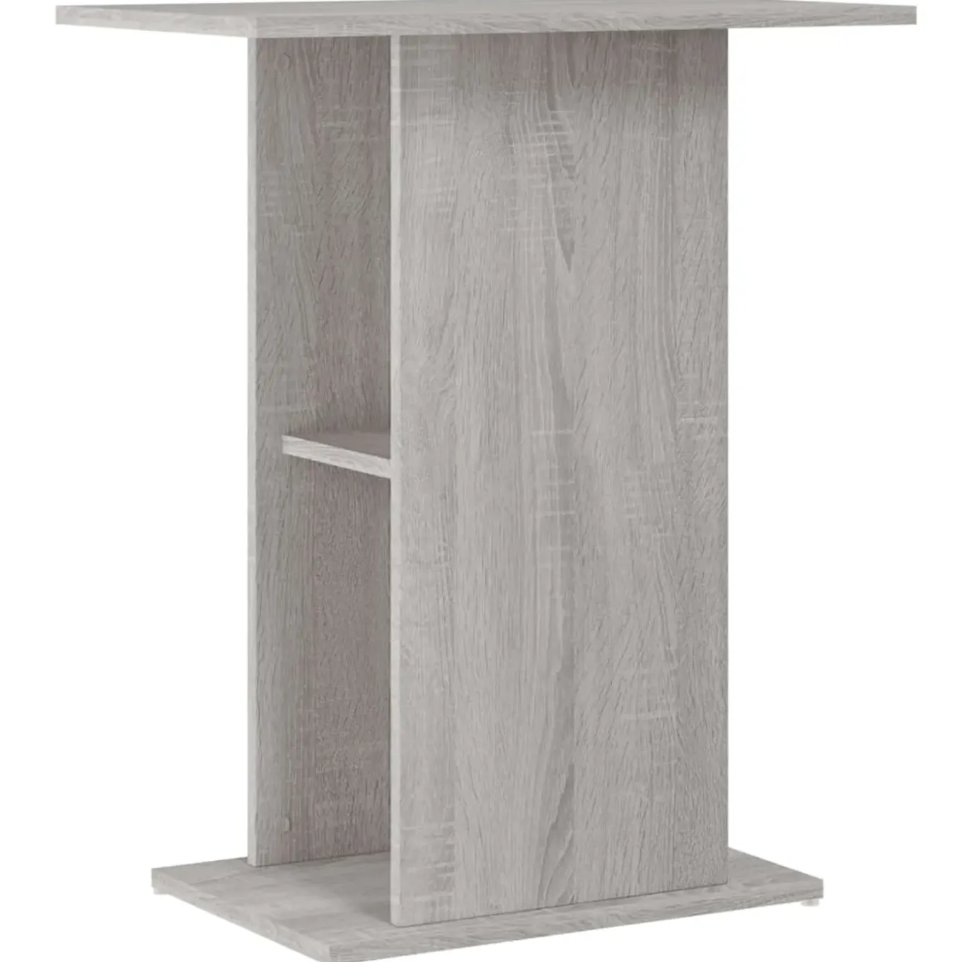 Vidaxl -aquariumkast -grijs -60.5 X 36 X 72.5 Cm -bewerkt Hout