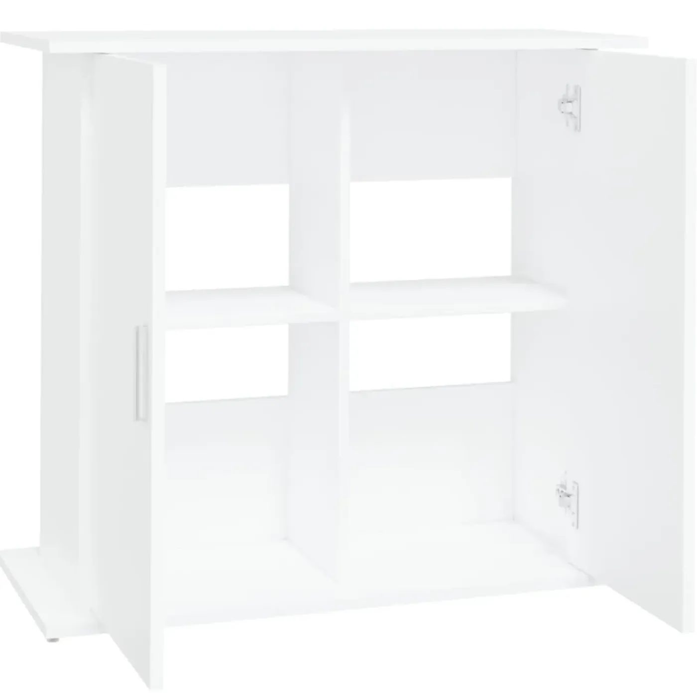 vidaXL -aquariumkast -wit -81 X 36 X 73 Cm -bewerkt Hout