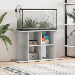 vidaXL -aquariumstandaard -grijs -100 X 40 X 60 Cm -bewerkt Hout