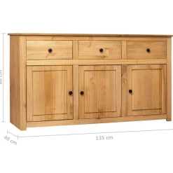 vidaXL Dressoir 1 Bruin Houten Dressoir