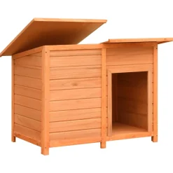 vidaXL Hondenhuis Bruin hondenhok