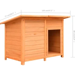 vidaXL Hondenhuis Bruin hondenhok