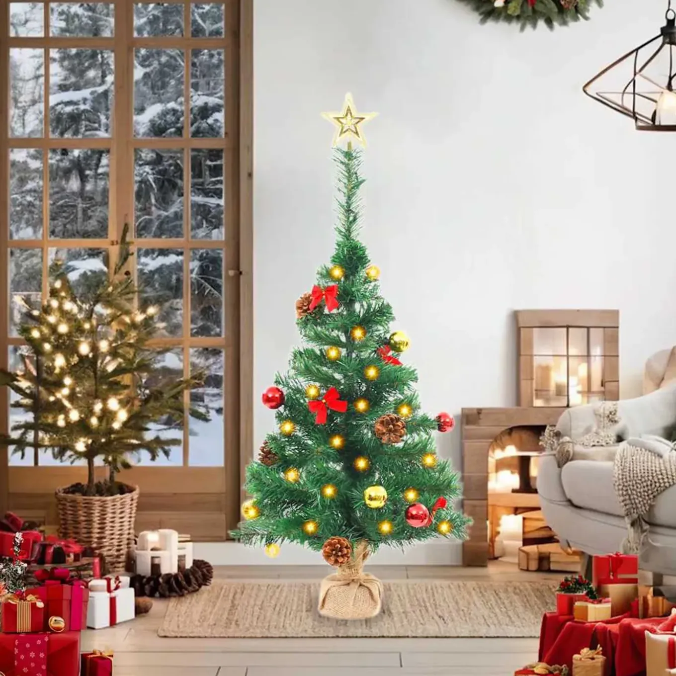 Vidaxl -kerstboom -groen -pvc