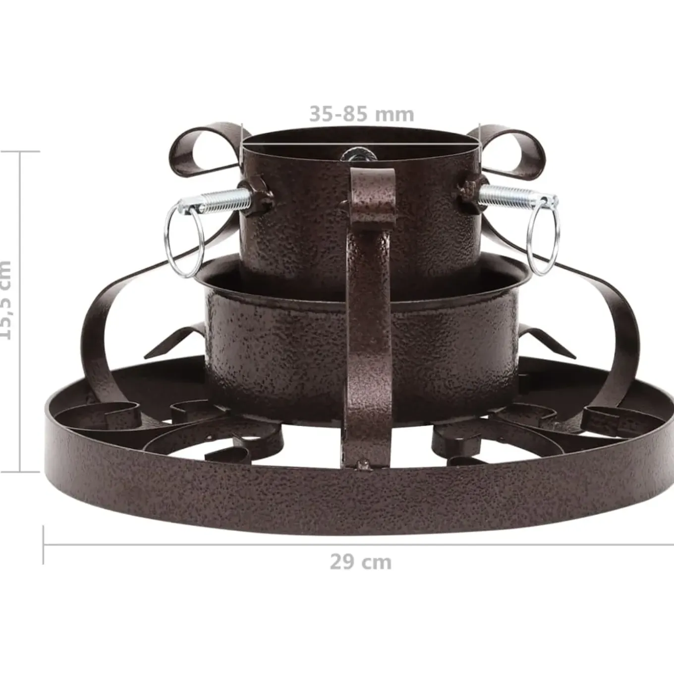 Vidaxl -kerstboomstandaard -zilver -29 X 29 X 15.5 Cm -metaal