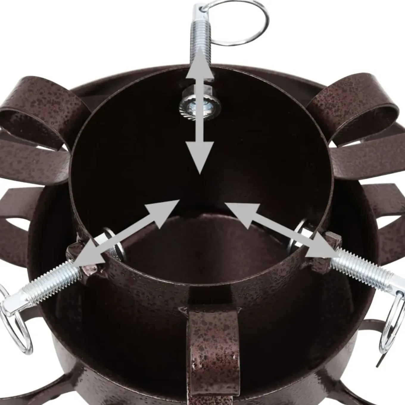 Vidaxl -kerstboomstandaard -zilver -29 X 29 X 15.5 Cm -metaal