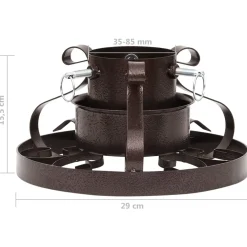 Vidaxl -kerstboomstandaard -zilver -29 X 29 X 15.5 Cm -metaal