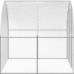 vidaXL Kippenren Zilver 3 X 4 X 2 M Kippen Ren