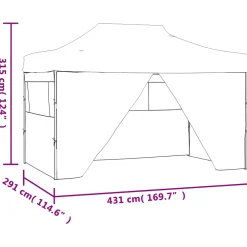 Vidaxl - Klaptent - Uv-bestendig - Antraciet - 431x291x315 Cm