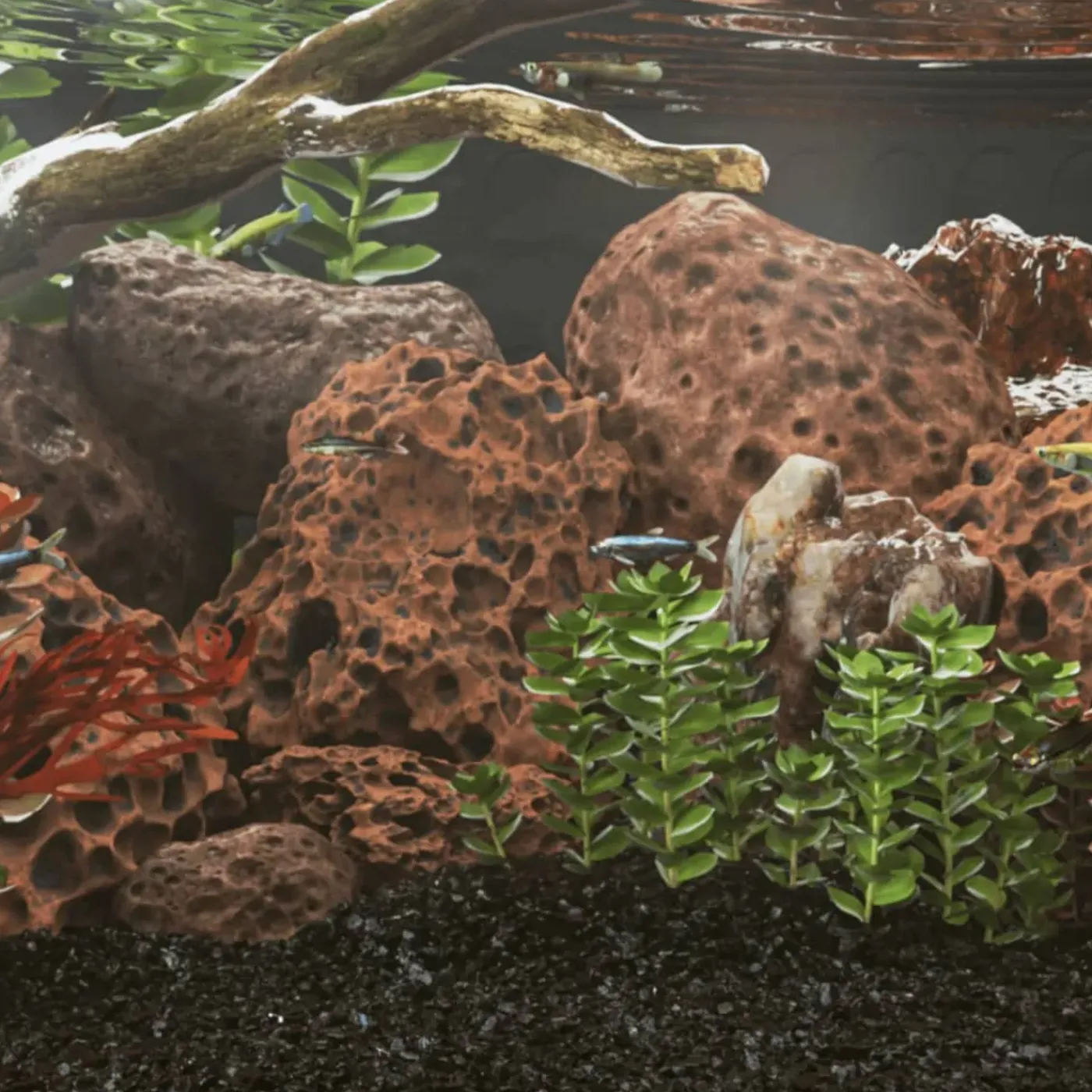 vidaXL -lavasteen -rood -10-30 Cm (25 Kg) -steen