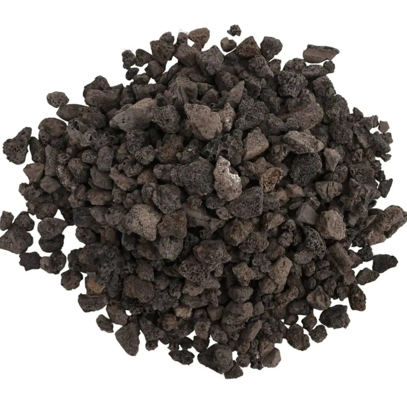 Vidaxl -lavasteen -zwart -1-2 Cm (10 Kg) -steen