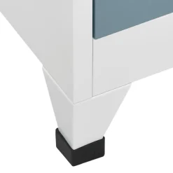vidaXL Lockerkast 1 Grijs Opbergkast