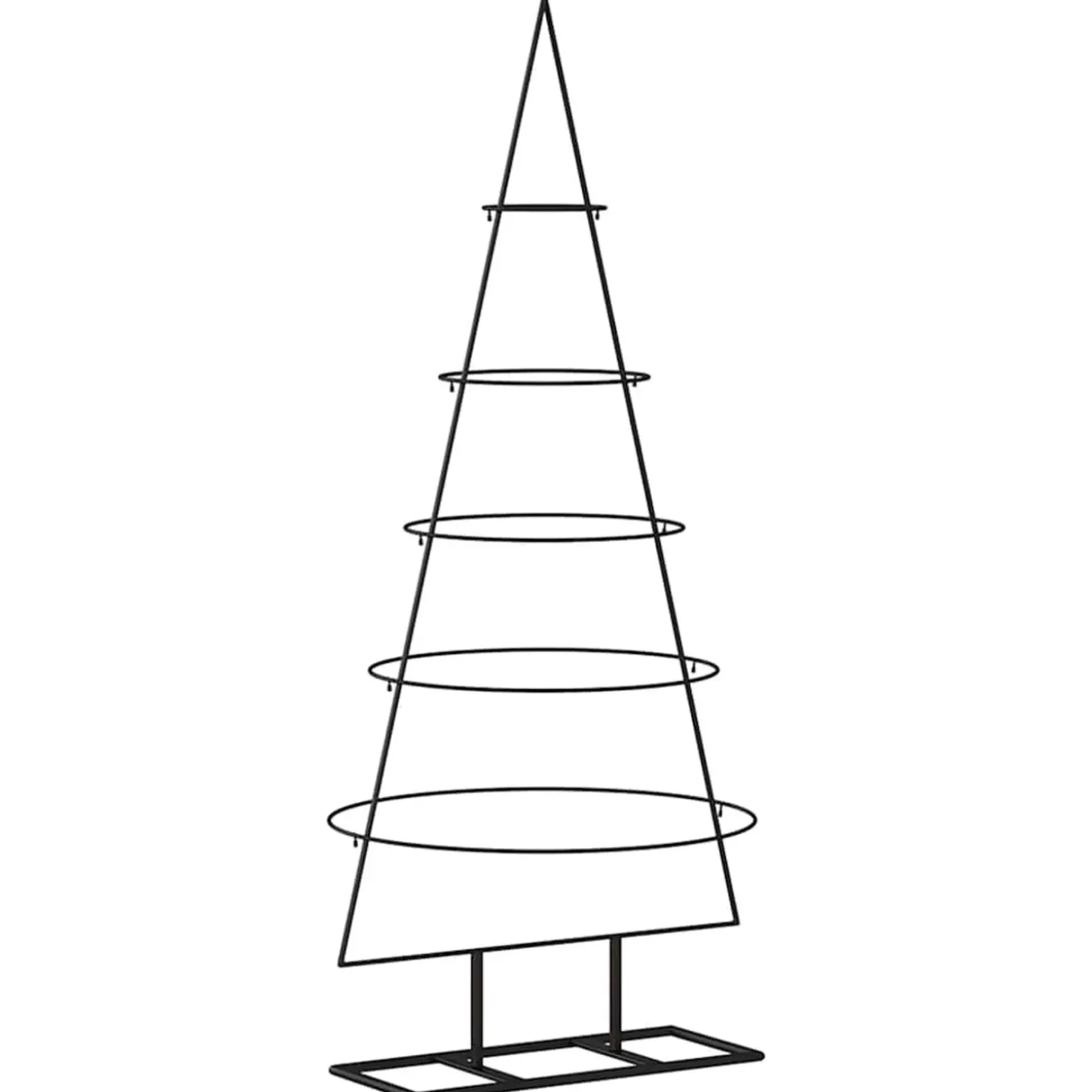 Vidaxl -metalen Kerstboom -zwart -125 Cm -staal