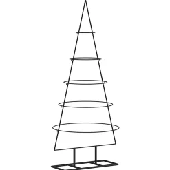 Vidaxl -metalen Kerstboom -zwart -125 Cm -staal
