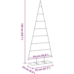 Vidaxl Metalen Kunstkerstboom 1 Zwart 150 Cm