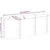 Vidaxl -plantenbak -groen -114 X 40 X 36 Cm -staal