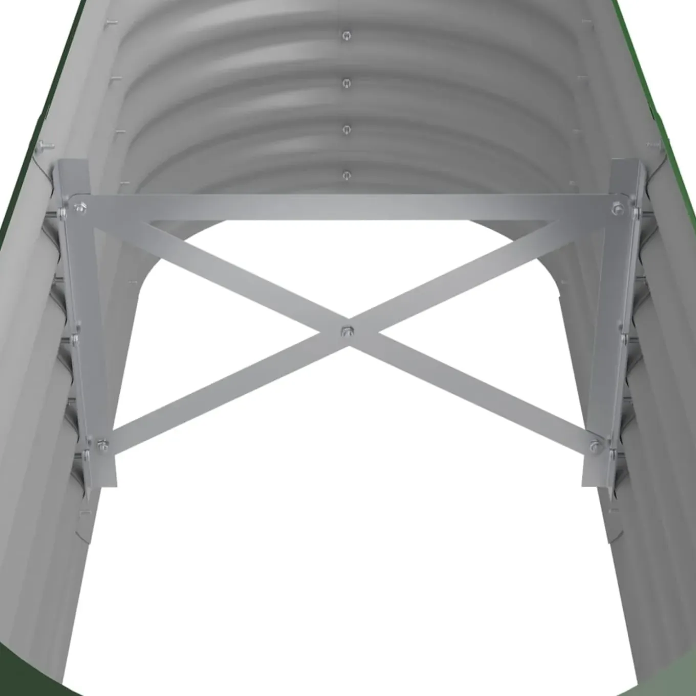 Vidaxl -plantenbak -groen -114 X 40 X 36 Cm -staal