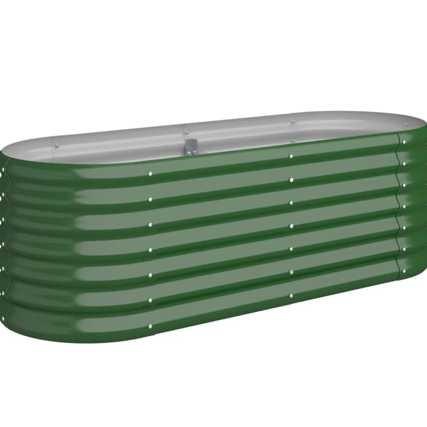 Vidaxl -plantenbak -groen -114 X 40 X 36 Cm -staal
