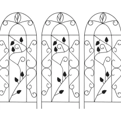 Vidaxl Plantenrek 3 Zwart Klimrek