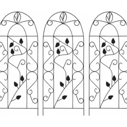Vidaxl Plantenrek 3 Zwart Klimrek