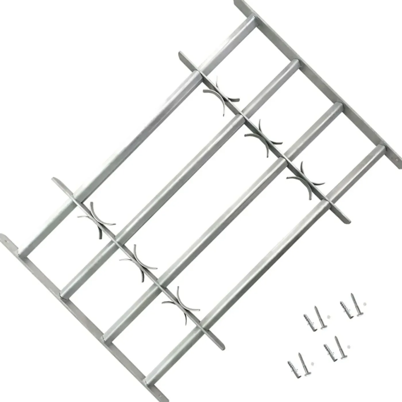 vidaXL Raam Hekwerk 1 Zilver 700-1050 mm raambeveiliging