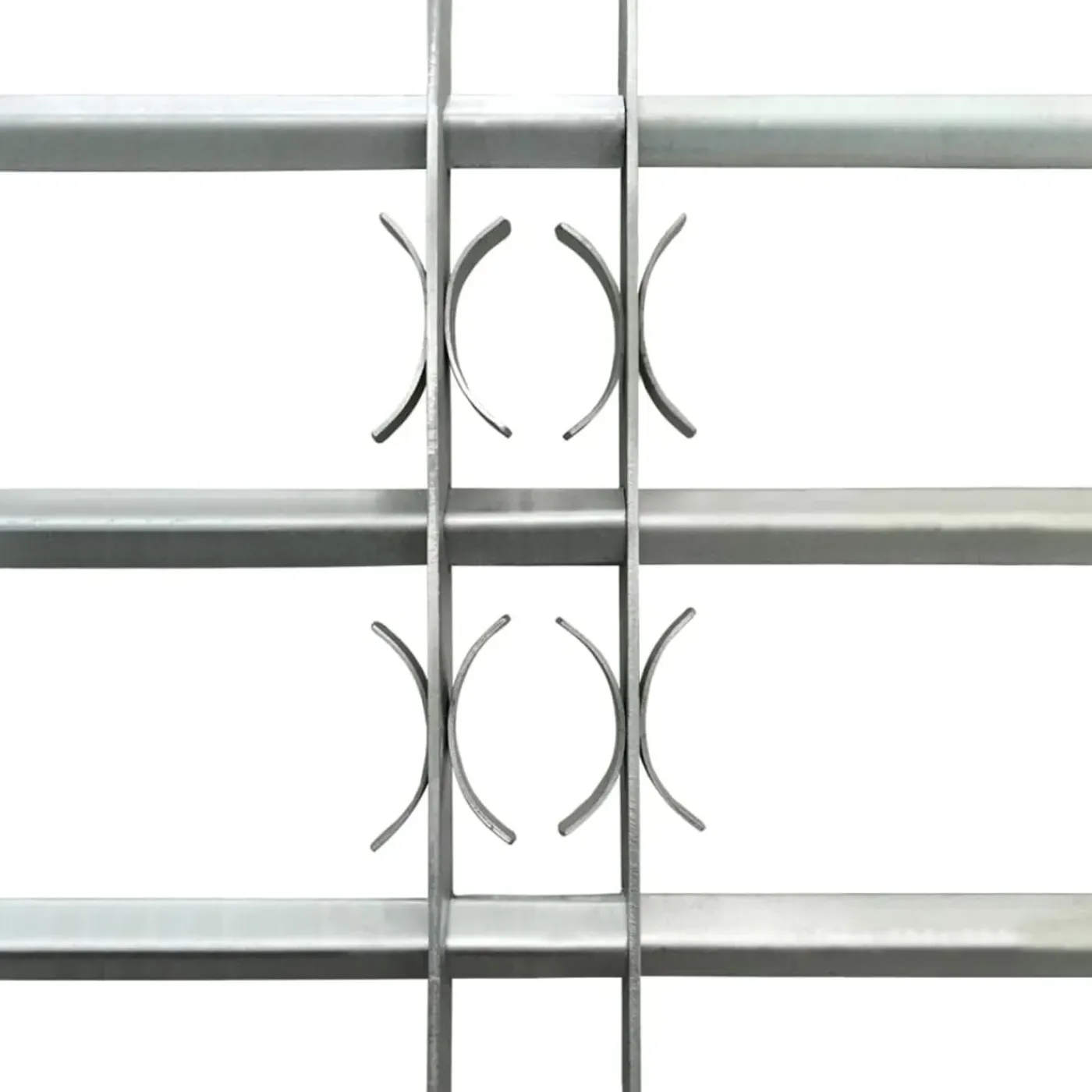 vidaXL Raam Hekwerk 1 Zilver 700-1050 mm raambeveiliging