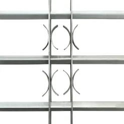 vidaXL Raam Hekwerk 1 Zilver 500-650 mm raambeveiliging