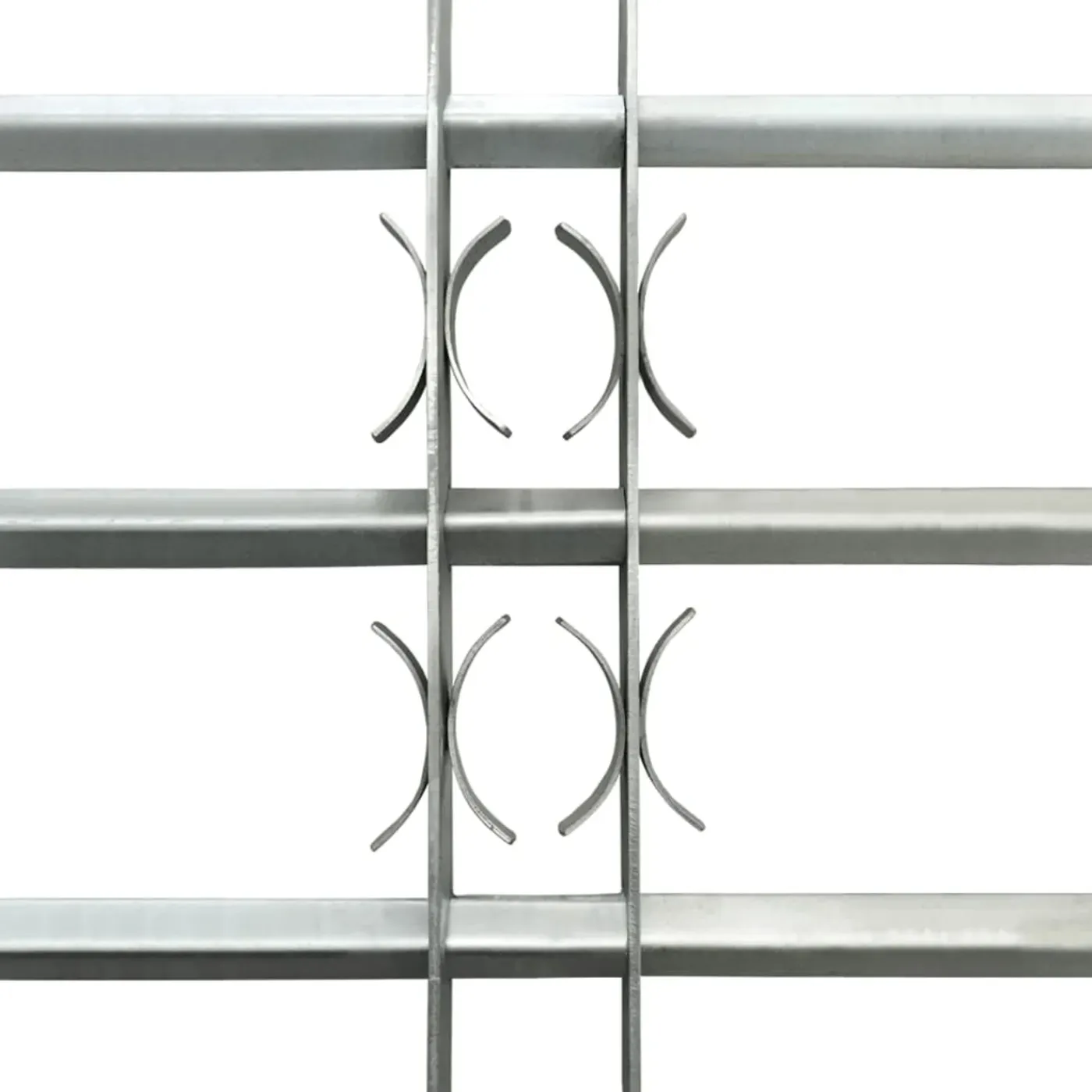 vidaXL Raam Hekwerk 1 Zilver 500-650 mm raambeveiliging