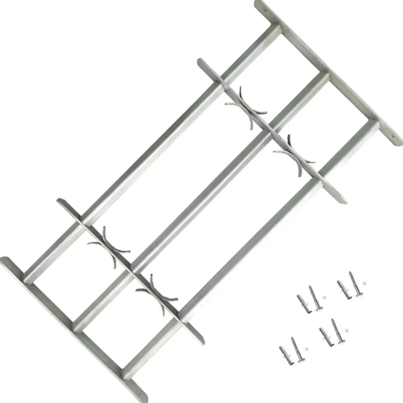 vidaXL Raam Hekwerk 1 Zilver 500-650 mm raambeveiliging