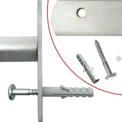 vidaXL Raam Hekwerk 1 Zilver 500-650 mm raambeveiliging