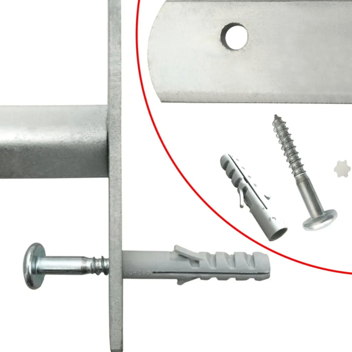 vidaXL Raam Hekwerk 1 Zilver 500-650 mm raambeveiliging