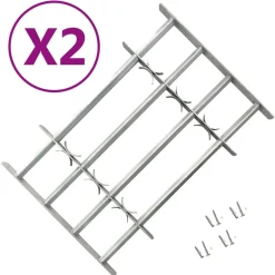 vidaXL Raamtralie Zilver 1000-1500 mm raambeveiliging