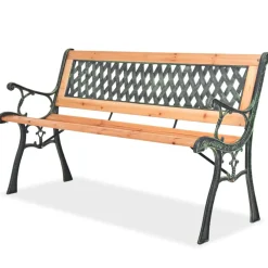 vidaXL Tuinbank 1 Bruin 122 Cm Tuinbankje