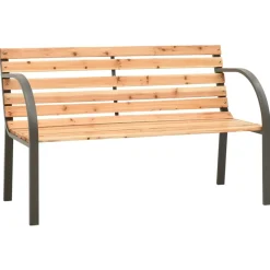 vidaXL Tuinbank 1 Bruin tuinbankje