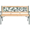 Vidaxl - Tuinbank - Hout & Smeedijzer - Bruin - 122x51x73 Cm
