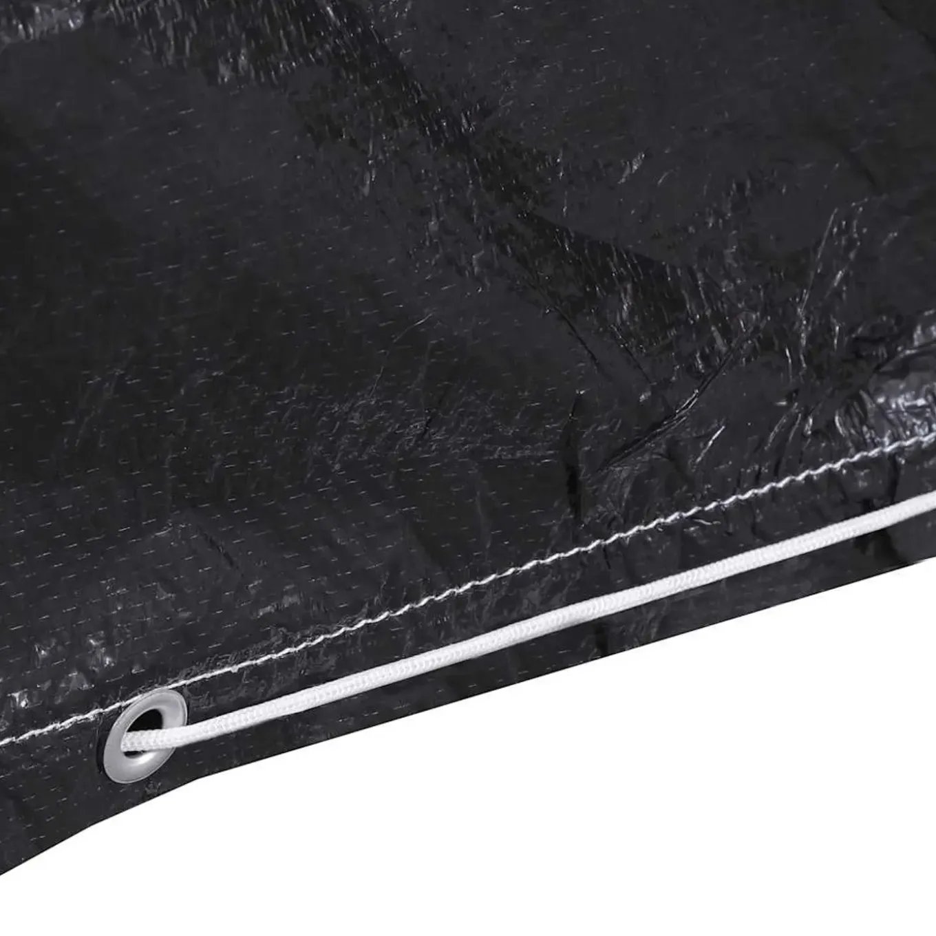 Vidaxl -tuinmeubel Hoes -zwart -143 X 225 X 90 Cm -polyetheen