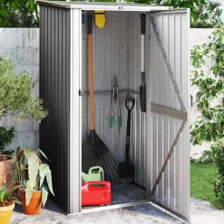 Vidaxl -tuinschuur -antraciet -staal