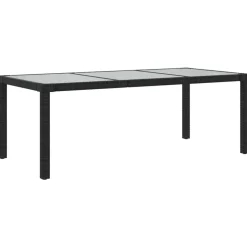 Vidaxl Tuinset Zwart 190 Cm Tafellengte Eethoek