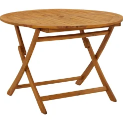 vidaXL - Tuintafel - Opklapbaar Acaciahout - Bruin - 110x75 Cm