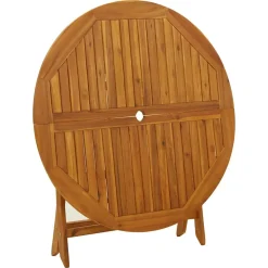 vidaXL - Tuintafel - Opklapbaar Acaciahout - Bruin - 110x75 Cm